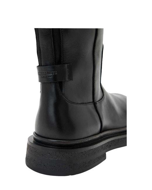 AllSaints Black Escher Rider Knee High Boot