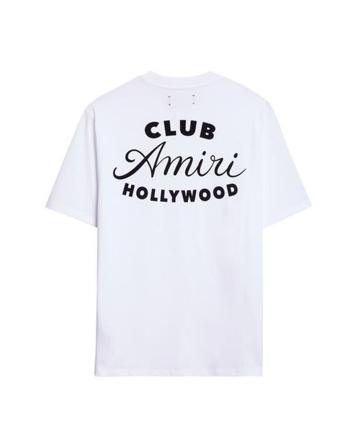 Amiri White Club Graphic T-Shirt for men