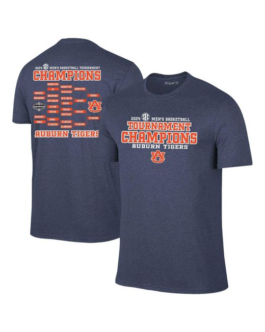 Retro Brand Blue Original Auburn Tigers 2024 Sec Basketball Conference Tournament Champions Bracket T-shirt At Nordstrom for men