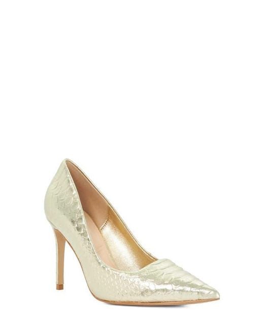 Dune Metallic Assured Pointed Toe Pump