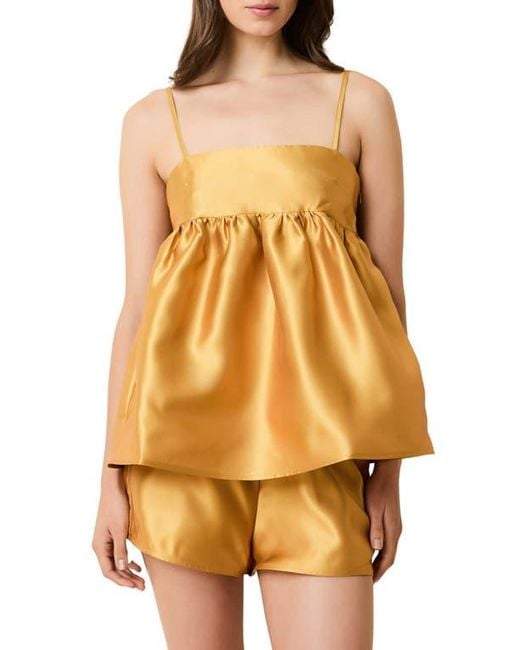 Solid & Striped Orange Yarden Satin Camisole