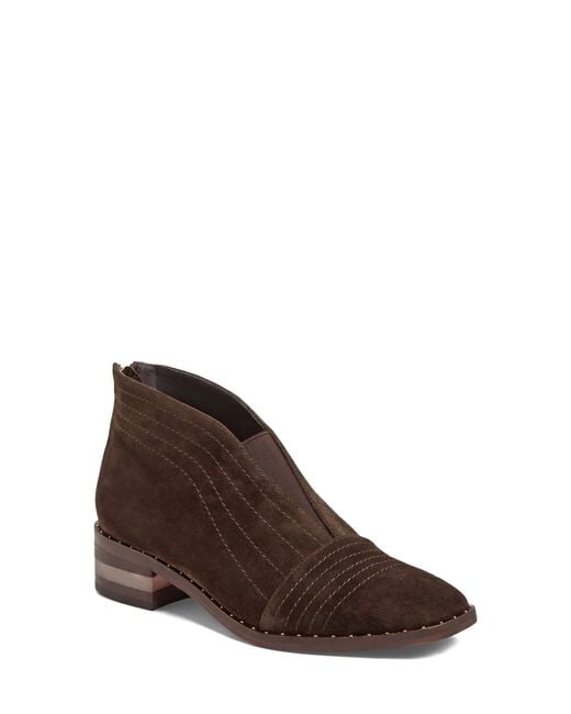 DJANGO & JULIETTE Brown Faradays Back Zip Boot