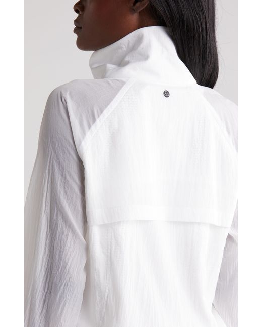 Zella White Expression Sheer Jacket