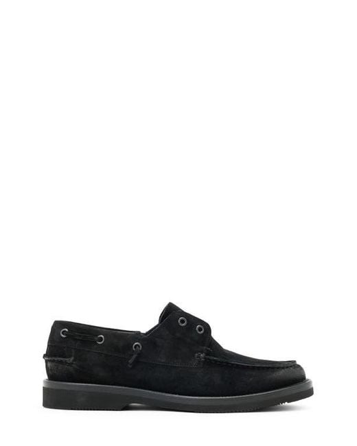 John Varvatos Black Varick Deck Shoe for men