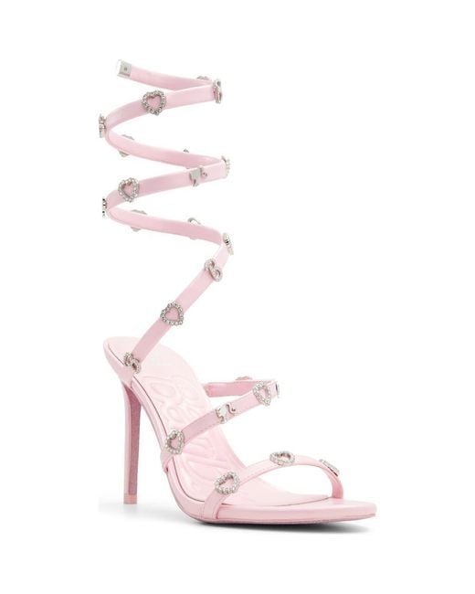 Sandalias Mujer Tacon Medio Sandalias De Plataforma Aldo Barbieparty Mujer  Rosa Corazón Metálico Zapatos Plataforma Mujer Fiesta