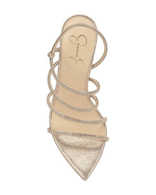 Jessica Simpson Natural Vioreena Pointed Toe Slingback Sandal