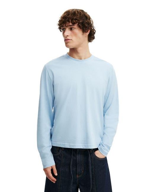 Cotton On Blue Cropped Fit Long Sleeve for men