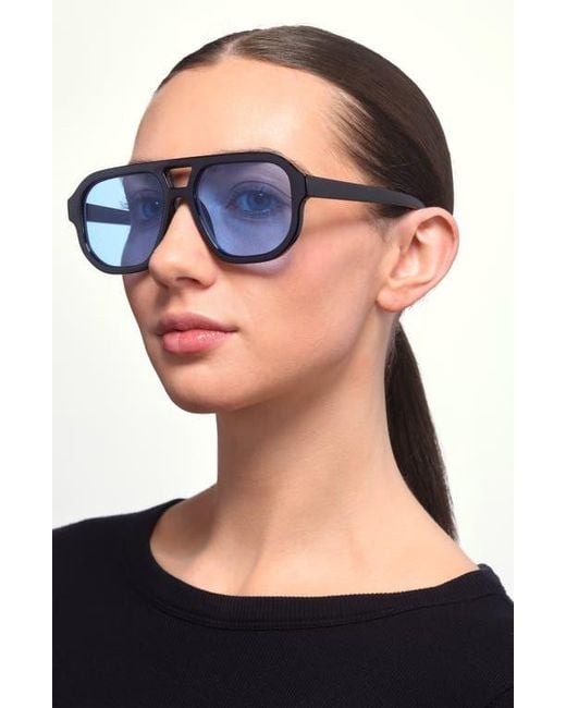 BP. Blue Aviator Sunglasses