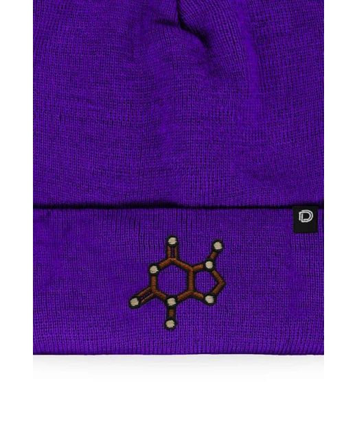 Alix Purple Molecule Beanie for men