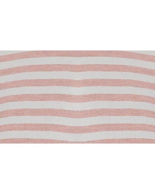 Lioness Gray Bloom Stripe Top