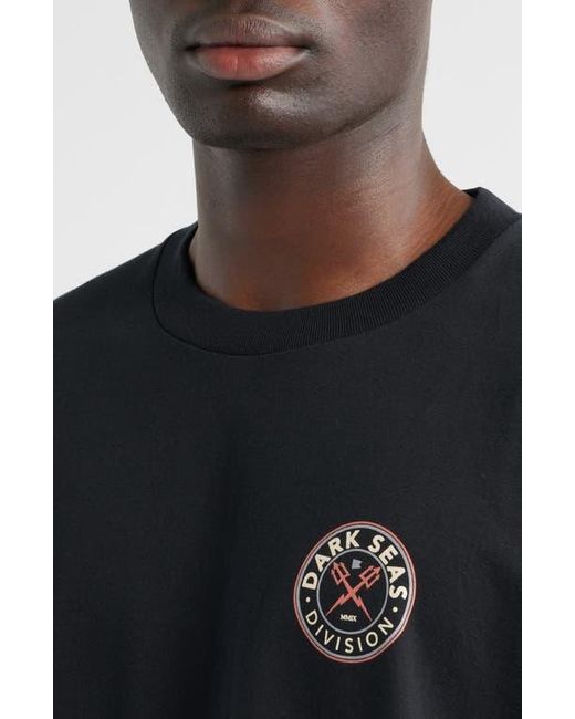 Dark Seas Black Time Tellers Graphic T-Shirt for men