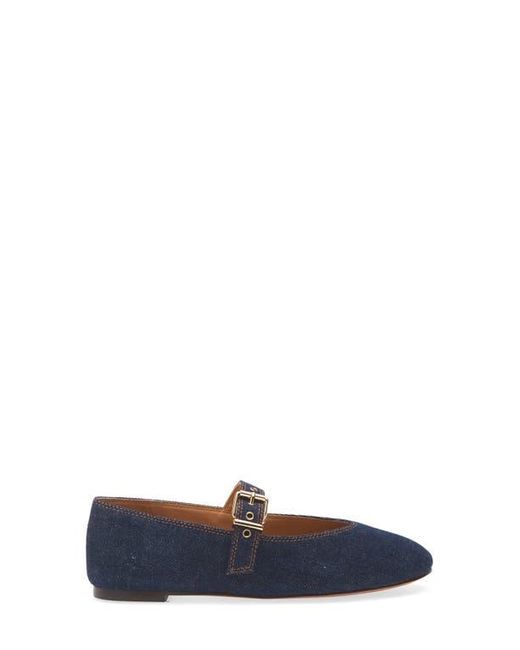 Madewell Blue The Remy Denim Mary Jane Flat