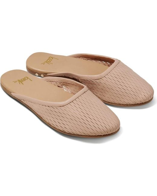 Beek Natural Phoebe Perforated Mule
