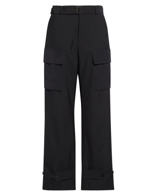 Sacai Black Suiting Cargo Pants