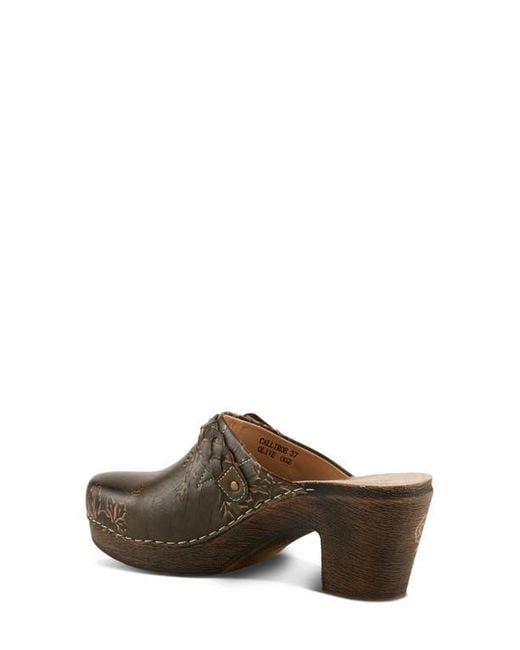 Spring Step Brown Calliroe Platform Clog