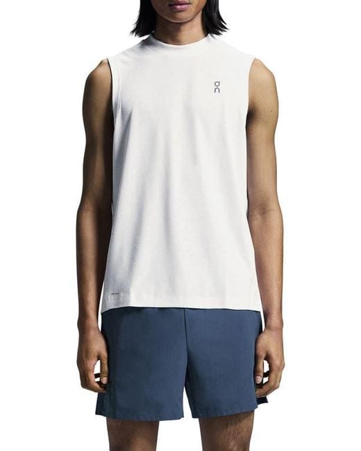 On Shoes Blue Train Performance Tank for men