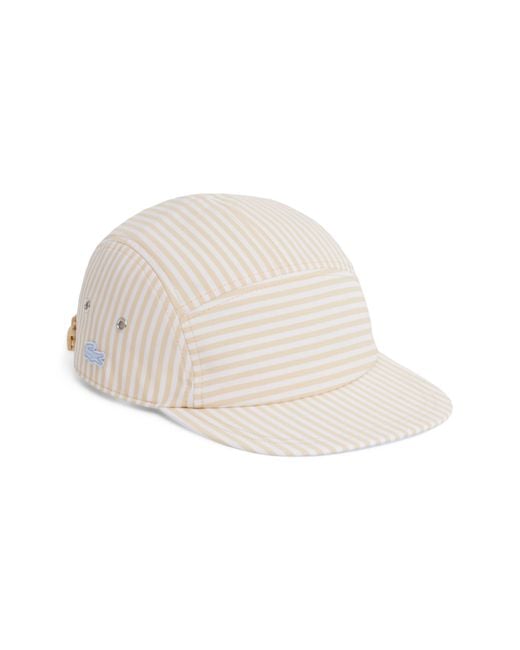 Lacoste Natural Stripe Baseball Hat for men