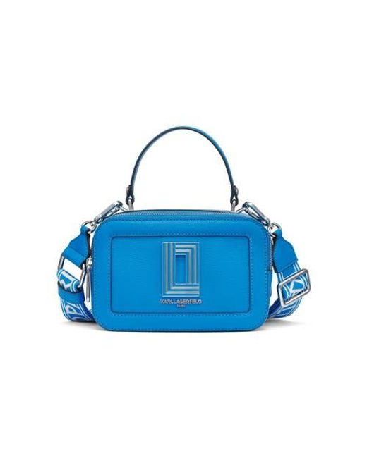 Karl Lagerfeld Blue Simone Camera Crossbody