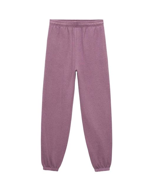Mango Purple Stretch Cotton Fleece Joggers