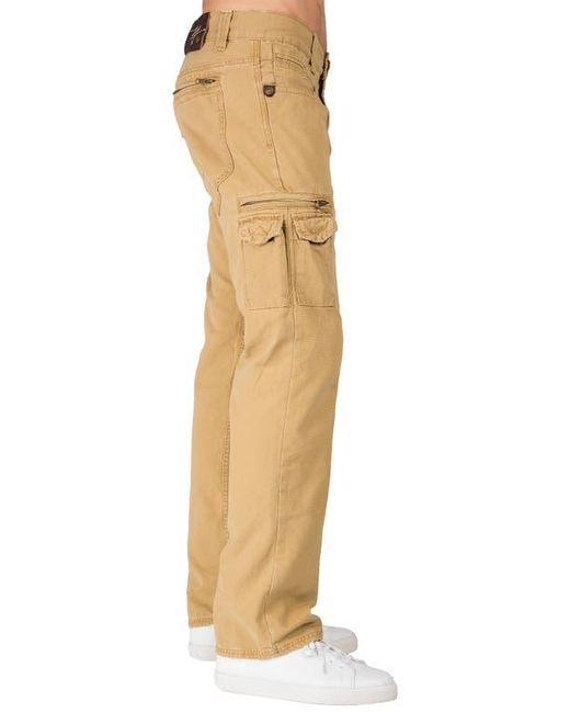 Level 7 Natural Cargo Jeans for men