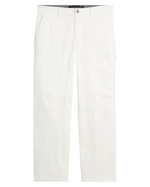 Treasure & Bond White Workwear Pants for men