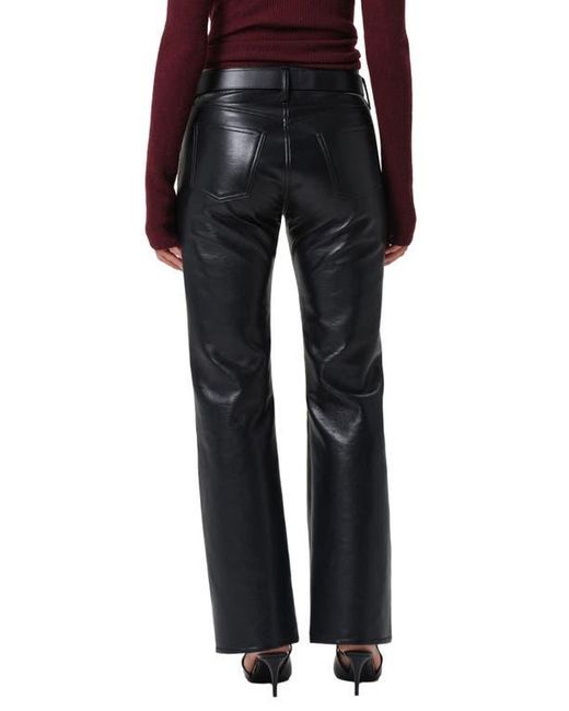 Citizens of Humanity Black Genova Coated Low Rise Bootcut Jeans