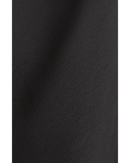 Proenza Schouler Black Hallie Hammered Viscose Asymmetric Hem Dress