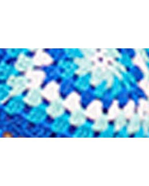 CAPITTANA Blue Cuba Crochet Bikini Top At Nordstrom