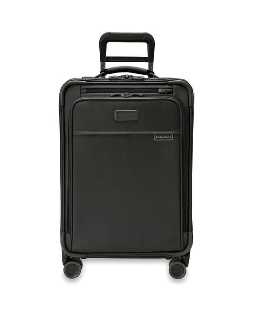 Briggs & Riley Black Baseline Essential 22-Inch Expandable Spinner Carry-On Bag for men