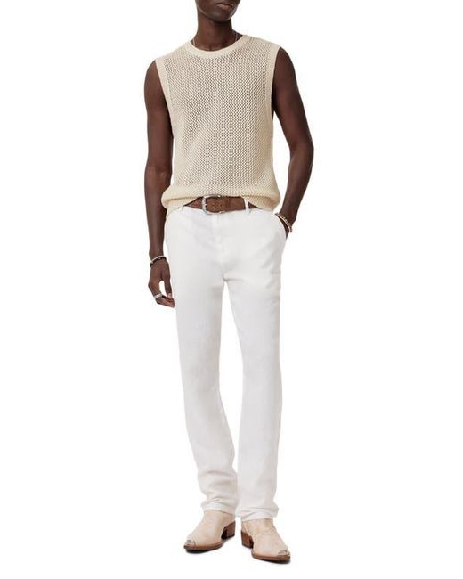 John Varvatos Natural Augusto Chunky Wool & Linen Sweater Vest for men