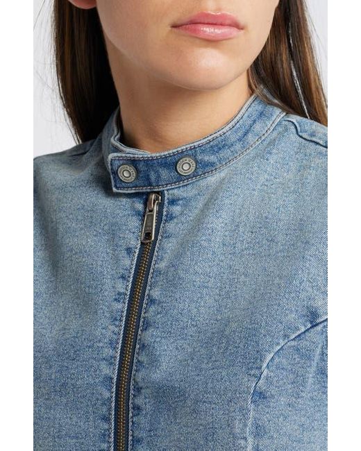 Hidden Jeans Blue Denim Biker Vest