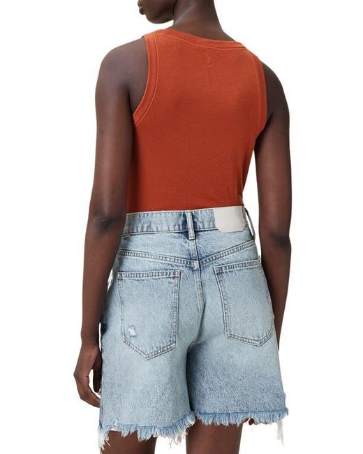 AllSaints Blue Rina Rib Tank