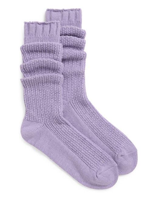 Free People Purple Staple Slouch Socks