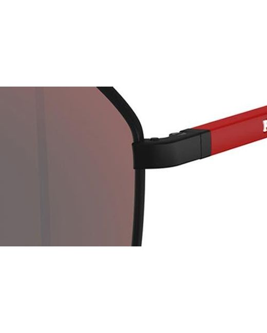 Prada Linea Rossa Multicolor 57Mm Rectangular Sunglasses for men