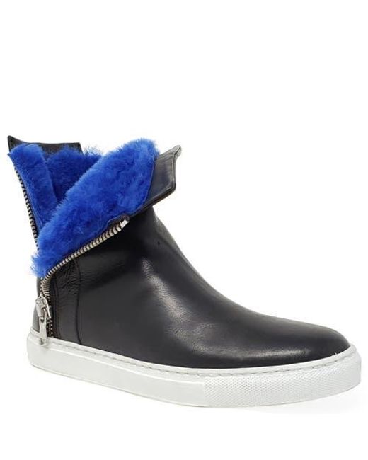 Madison Maison Black Double Zip Shearling Boot