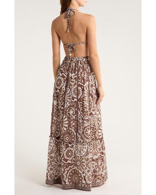 Ramy Brook Multicolor Ariella Cotton Cover-Up Maxi Skirt