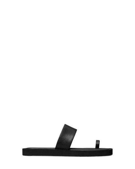 Tory Burch Black Toe Loop Sandal
