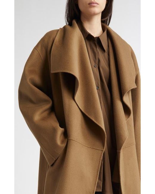 Totême  Brown Signature Double Face Wool & Cashmere Coat