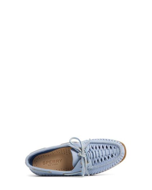 Sperry Top-Sider White Authentic Original 2-Eye Woven Boat Shoe