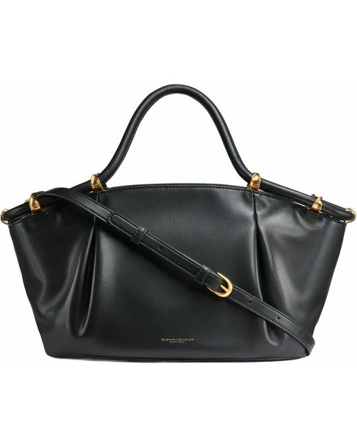 Donna Karan Black Chiffon Satchel