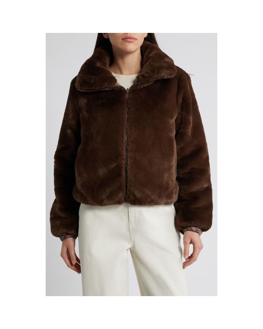 Save The Duck Brown Jeon Wind & Water Resistant Reversible Faux Shearling & Recycled Polyester Puffer Jacket