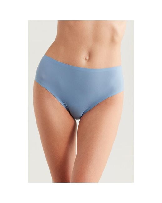 Chantelle Blue Soft Stretch High Cut Briefs