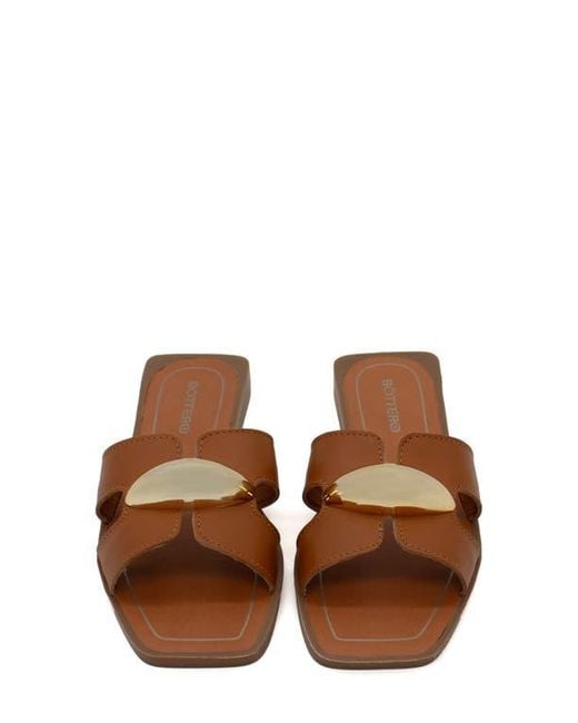 BOTTER Brown Cutout Slide Sandal