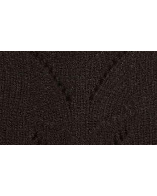 Wit & Wisdom Black Cable Stitch Mock Neck Sweater Vest