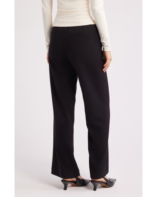 Reformation Black Vida Relaxed Fit Low Rise Pants