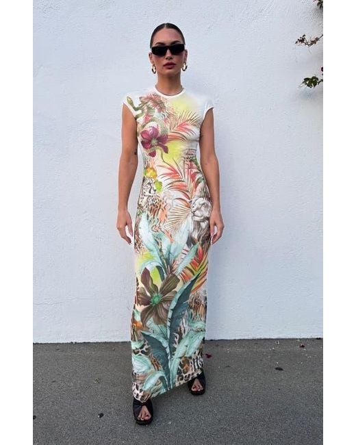 coast blue maxi dress Simply Southern Shirred Schiffli Strapless Maxi Dress in Ocean Blue