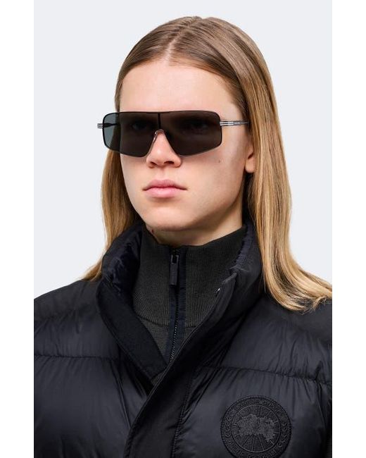 Canada Goose Green 58Mm Gradient Modified Rectangular Shield Sunglasses