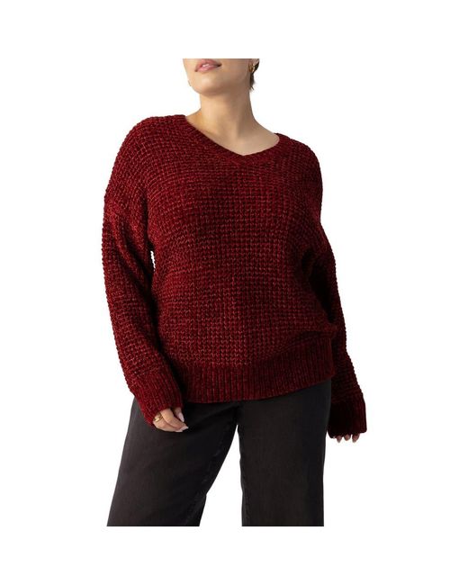 Chenille sweater v neck hotsell