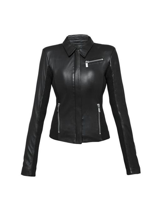 AS by DF Black Mrs. Smith Leather Jacket