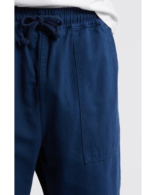 Service Works Blue Organic Cotton Canvas Drawstring Chef Pants for men